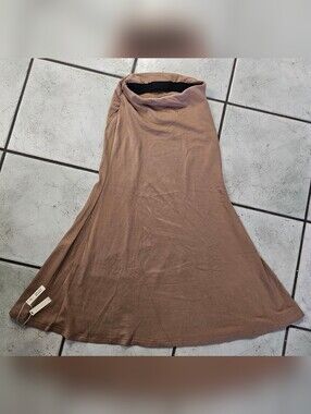 OGL Women's Pencil Maxi Skirt in Tan